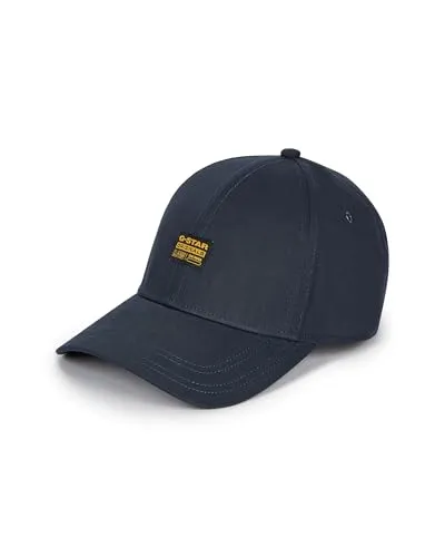 G-STAR Men's Originals Baseball Cap, Blau, Einheitsgröße - Stylische Baseballkappe mit Clip-Verschluss für individuelle Passform. Atmungsaktiv und mit Belüftungsösen ausgestattet, bietet sie optimalen Komfort und Sonnenschutz.