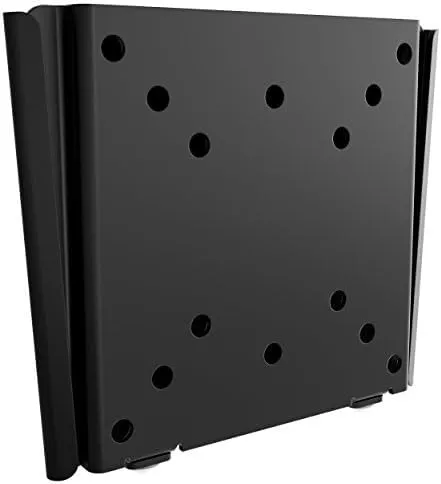 RICOO Monitor Halterung Wandhalterung Fest Slim Bildschirmhalterung Monitorhalterung für 13-34 Zoll Flach Smart F0311 Computer Curved PC Bildschirm Wand-Halter VESA 75 x 75 & 100 x 100 mm