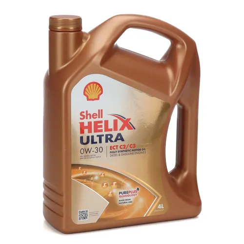 Shell Motoröl Helix Ultra ECT C2/C3 0W-30 - Hochleistungsöl - Motoröl für höchste Leistung und optimalen Schutz, ideal für moderne Motoren mit verlängerten Wechselintervallen.
