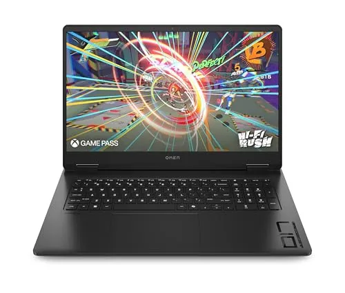 HP OMEN Gaming Laptop 17,3" QHD IPS mit Ryzen AI 9 365 - AMD Notebook mit leistungsstarkem Ryzen 9 Prozessor, 32 GB RAM und GeForce RTX 5060 für flüssiges Gaming und beeindruckende Grafik.