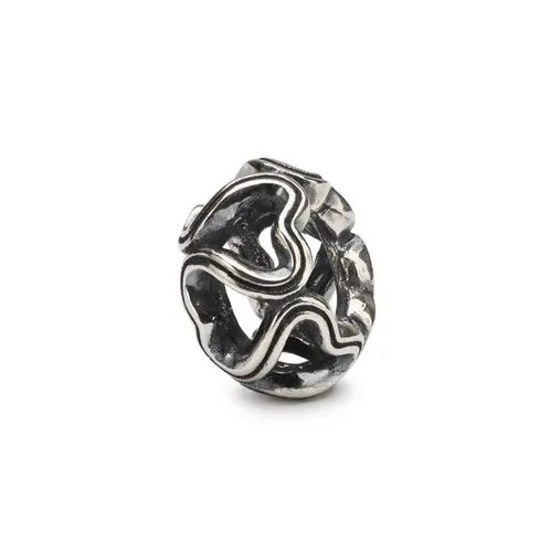 Trollbeads Weg des Herzens Bead TAGBE-10246 - Damen Charm für Armbänder, einzigartiges Design symbolisiert Liebe und Freundschaft.