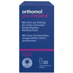 Orthomol Pro metabol 30 St - Rezeptfreie Kapseln für eine optimale Zinkversorgung, unterstützt den Stoffwechsel und das Wohlbefinden