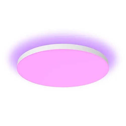 PHILIPS Hue White & Color Ambiance Datura Deckenspot - Smarter Deckenspot für individuelles Licht mit 16 Millionen Farben und automatisierten Routinen – perfekt für Wohnzimmer, Schlafzimmer oder Küche.
