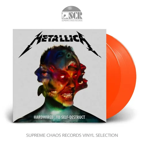 Metallica - Hardwired…To Self-Destruct (Orange Vinyl) 2LP - Schallplatten, limitierte orange Vinyl-Edition von Metallica, ideal für Sammler und Rock-Fans, bietet ein einzigartiges Klangerlebnis.