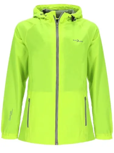 Blue Wave Damen Funktionsjacke Fabienne – Neongelbe Outdoorjacke für Regen und Wind - Funktionsjacke für Damen, wasserabweisend mit 5000 mm Wassersäule, winddicht und atmungsaktiv. Ideal für Wanderungen und Fahrradtouren, bietet optimalen Schutz bei jedem Wetter.