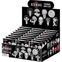 Uzumaki - Spiral Into Horror 3D PVC-Taschenanhänger Display - Display mit 24 Blind Bags, jeder enthält einen offiziell lizenzierten PVC-Schlüsselanhänger. Ideal für Sammler und Fans von Horror-Elementen.
