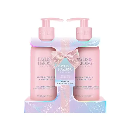 Surya Baylis & Harding Jojoba, Vanilla & Almond Oil Luxury Hand Care Gift Set - Vegan Friendly