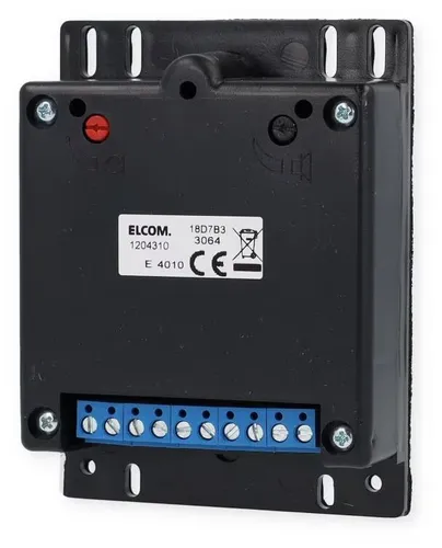 Elcom ELA 402 Einbaulautsprecher - Schwarz - Einbau-Türlautsprecher für Sprechanlagen, mit Lautstärkeregler und integriertem Rufgenerator. Ideal für Türkonstruktionen und Briefkastenanlagen.