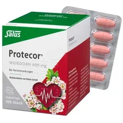 Protecor Weißdorn 600mg - Arzneimittel zur Verbesserung der Herzleistung, ideal bei nachlassender Herzfunktion, unterstützt die Herzgesundheit mit hochwertigem Weißdornextrakt.
