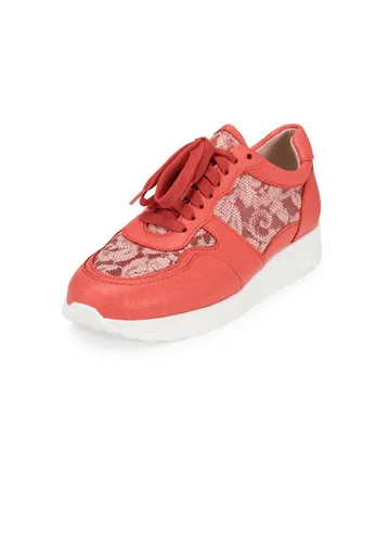 Vitaform Damenschuhe Sneaker aus Hirschleder rot 40 EU - Elegante Sneaker aus hochwertigem Hirschleder in Größe 40. Pflegeleicht und mit herausnehmbarer, gepolsterter Innensohle für hohen Tragekomfort. Ideal für den Alltag und casual Outfits.