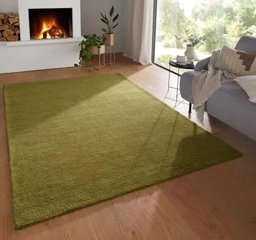 Taracarpet Georgia Gabbeh Wollteppich 080x150 cm – Strapazierfähig und Elegant - Hochwertiger Gabbeh-Teppich aus Schurwolle mit handgefertigter Verarbeitung. Ideal für Wohnzimmer und Schlafzimmer, bietet er eine gemütliche Oberfläche und zeitloses Design für eine einladende Atmosphäre.