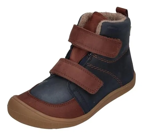 KOEL Barefoot Kinderschuhe DARO NAPA Grain Navy, Größe 21 EU - Lauflernschuhe für Jungen, besonders extra weit geschnitten für optimalen Komfort und natürliche Fußentwicklung.