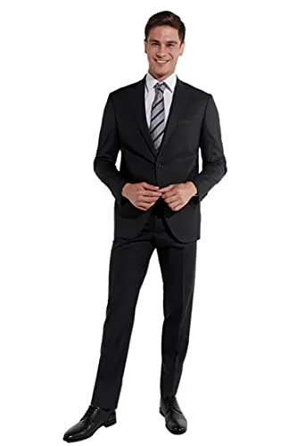 Steffen Klein Anzug Regular Fit elastisch - Klassischer und bequemer Business-Anzug von Steffen Klein im Regular Fit. Der elastische Stoff sorgt für optimalen Tragekomfort. Ideal für Geschäftstermine und formelle Anlässe.
