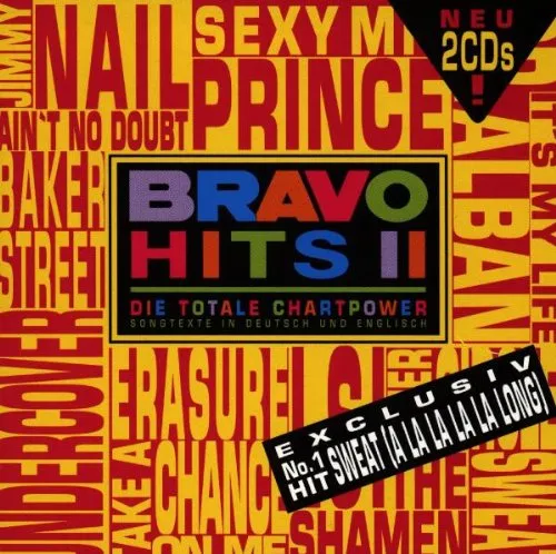 Bravo Hits 2 - Die besten Pop-Hits der 90er - Pop Compilation mit den größten Hits der 90er Jahre, perfekt für nostalgische Partys und gute Laune.