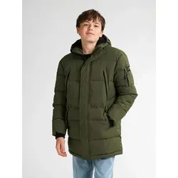 Petrol Industries Winterjacke Flathead in grün, Größe 176 - Stylische Winterjacke aus 100% Polyester mit langem Arm und Relaxed Fit. Ideal für kalte Tage, bietet sie Komfort und einen lässigen Look in Army Green.