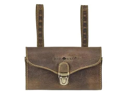 Greenburry Vintage Original Fahrradtasche aus Leder 17 cm - Fahrradtaschen aus hochwertigem Leder, stilvoll und langlebig, ideal für städtische Abenteuer und Alltag.