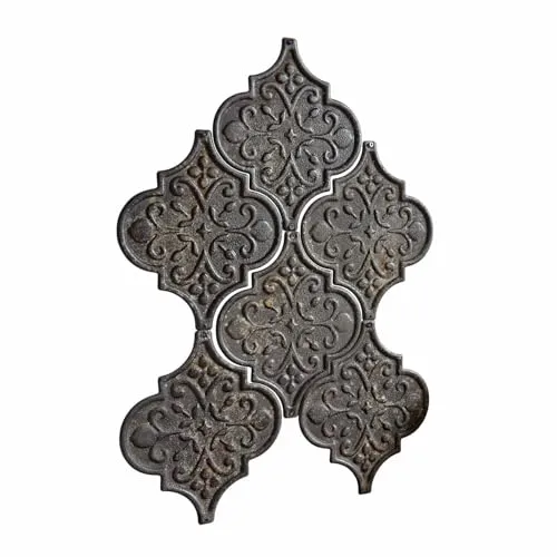 Loberon Wandornament 6er Set Halira, Handgefertigt - Wandskulpturen mit historischem Flair, kunstvollem Antik-Finish und einfacher Anbringung – ideal für stilvolle Wanddeko.