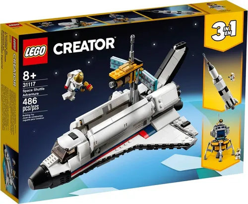 LEGO Creator 31117 3in1 Spaceshuttle-Abenteuer - LEGO (R) Komplette Sets & Packs, 3 in 1 Set für kreativen Bau-Spaß, ideal für Kinder ab 8 Jahren und Weltraum-Fans.
