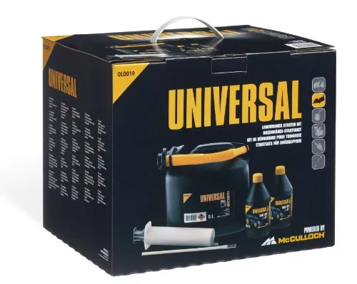 Gardena Universal Rasenmäher Starter-Set, OLO019: Starter-Set für Benzinrasenmäher enthält 4-Takt-Öl, Absaugspritze und Benzinkanister (Artikel-Nr. 00057-76.164.19), GM577616419, Standard, One Size