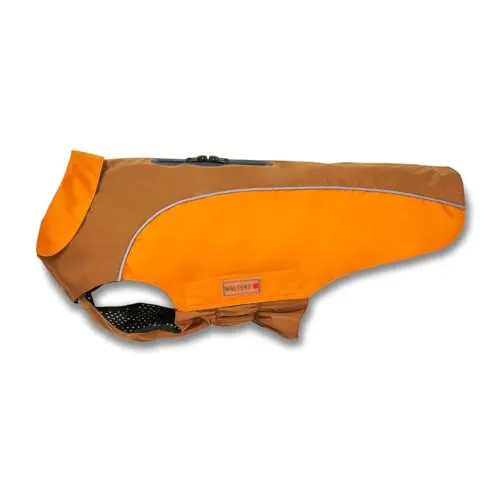 Wolters Cat & Dog Regenjacke Easy Rain, 70 cm, braun/orange - Wasserabweisende Regenjacke für Haustiere, mit praktischem Rundhalsausschnitt für optimalen Tragekomfort.