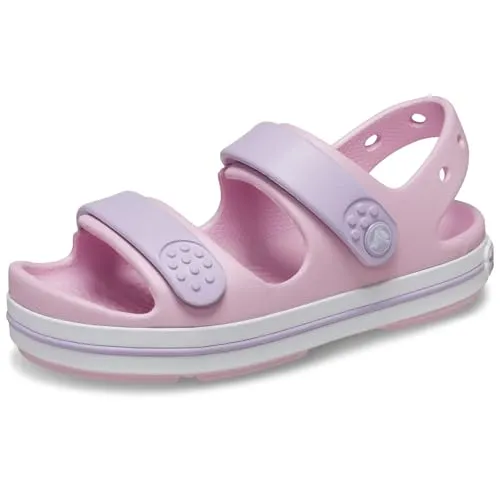 Crocs Crocband Cruiser Sandal K in Rosa, Größe 32/33 - Wanderschuhe für Kinder, leicht und bequem für unvergessliche Abenteuer im Freien!