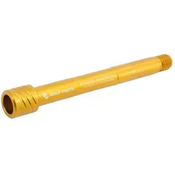 WOLF TOOTH Steckachse VR 15 x 110 mm für FOX 36 und 38 | gold - Hochwertige WOLF TOOTH Steckachse für FOX 36/38 Gabeln ab 2021. Optimierte Konstruktion für präzise Verbindung, geringes Gewicht und einfache Handhabung mit 6 mm Innensechskant. Ideal für anspruchsvolle Radfahrer.