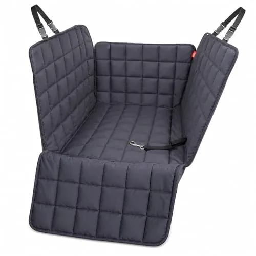 DOCTOR BARK - Autoschondecken für die Rückbank 2-Sitz M grau - Schützende Autodecke für die Rückbank in grau, ideal für 2-Sitzer. Waschbar bis 95°C und mit strapazierfähigem Material. Perfekt für Sauberkeit und Komfort bei jeder Fahrt!