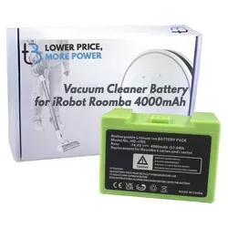 iRobot Roomba i3 i4 i7 i7+ i8 i8+ Akku 4000mAh - Leistungsstarker Akku für iRobot Roomba Modelle mit 4000 mAh und 14,4 V. Sorgt für eine zuverlässige Energiequelle und lange Laufzeiten im täglichen Einsatz. Ideal für effektive Reinigung ohne Unterbrechungen.