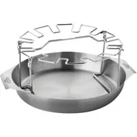 Napoleon Grillhalter für Hähnchenkeule - Edelstahl Halterung für gleichmäßiges Garen - Grillzubehör mit 12 Halterungen für Geflügelkeulen, klappbar und spülmaschinenfest. Ideal für gleichmäßiges Garen und vielseitige Zubereitung von Gerichten.