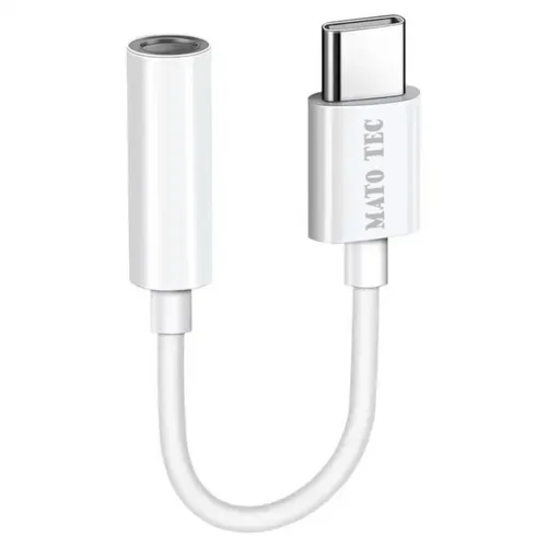 USB C auf AUX Adapter Typ C  Kabel 3,5mm Klinke Handy Audio Musik Kopfhörer AUX
