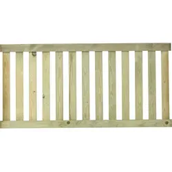 Plus Vorgartenzaun Ligno druckimprägniert 150 x 73 cm - Gartenzäune, robuster und langlebiger Zaun aus druckimprägniertem Holz, ideal für einen stilvollen Vorgarten.
