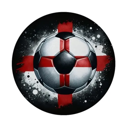 Fußball Englische Flagge Magnet rund EM 2024 Ballspiel Accessoire England Sport Magnet in Nationalfarben Englands