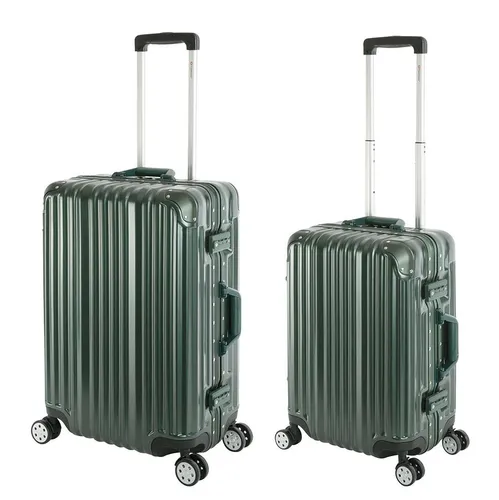 Travelhouse London Koffer Set - 2-teiliges Trolley Set mit Aluminium Rahmen - Koffer Set aus Polykarbonat-Hartschale, leicht und stabil. Mit 4 leisen 360° Rollen für müheloses Reisen und TSA-Zahlenschlösser für Sicherheit. Ideal für jede Fluglinie!