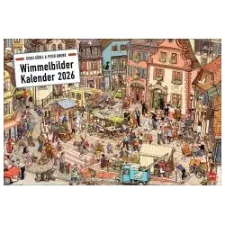 Göbel & Knorr Wimmelbilder Edition Kalender 2026 von Doro Göbel - Großer Wandkalender mit 12 spannenden Wimmelbildern, ideal für Kinder und zur Förderung der Entdeckungsfreude.