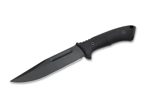 Spartan Publishing Harsey Fighter All Black – Robustes Jagdmesser (15.60 cm) - Das Spartan Publishing Harsey Fighter All Black ist ein hochwertiges Jagdmesser mit einer Klingenlänge von 15.60 cm. Ideal für den professionellen Einsatz, bietet es eine ausgezeichnete Verarbeitung und Langlebigkeit.