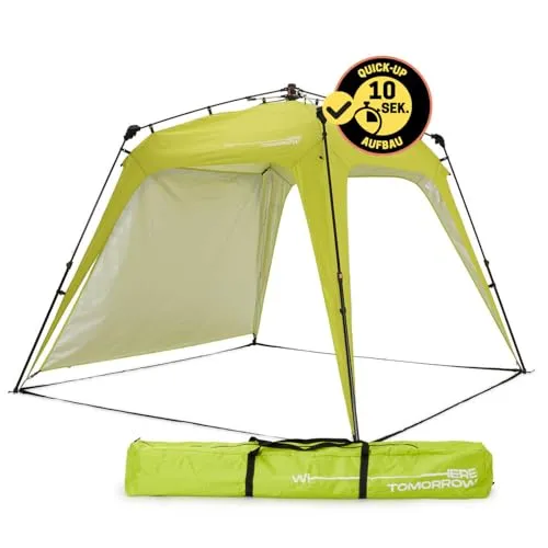 Lumaland Outdoor Pavillon 2,5 x 2,5m - Wasserdicht & UV-Schutz - Pavillon für Garten & Camping, schneller Auf- und Abbau in 2 Minuten, wasserabweisend und wetterfest mit praktischer Tragetasche.