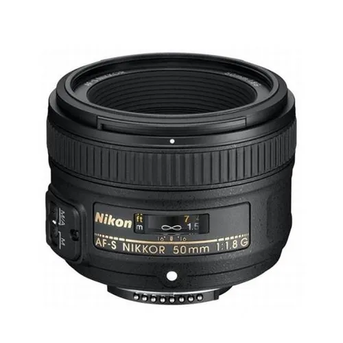 Nikon AF-S 50 mm f/1.8G Objektiv - Lichtstarkes 50 mm Objektiv für Nikon Spiegelreflexkameras mit SWM-Fokusmotor für präzisen Autofokus und beeindruckendem Bokeh-Effekt.