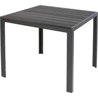 Lex Aluminium Gartentisch Milano 90x90 cm - Gartentisch mit robuster Non-Wood-Platte, ideal für Garten, Balkon oder Terrasse. Wetterbeständig und leicht zu reinigen, sorgt für stabilen Halt.