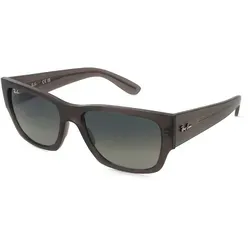 Ray-Ban 0RB0947S CARLOS Unisex-Sonnenbrille - Elegante Unisex-Sonnenbrille von Ray-Ban mit quadratischem Vollrand-Design. Der graue Rahmen aus Propionat und die hochwertigen Gläser bieten hohen Tragekomfort und optimalen Schutz bei starker Sonneneinstrahlung.