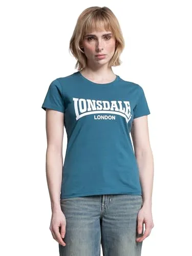 Lonsdale Frauen T-Shirt CARTMEL, Teal/White, XL