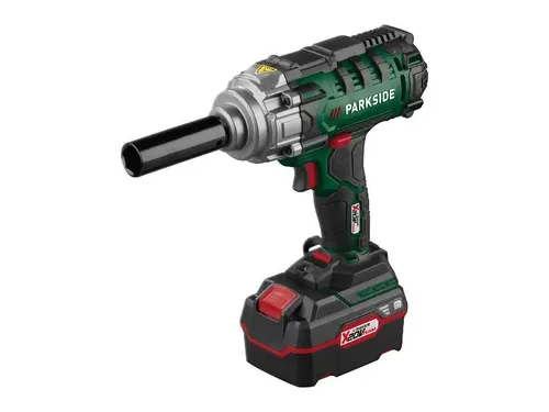 PARKSIDE® 20 V Akku-Drehschlagschrauber-Starterset »PASSK 20-Li C4« - Schlagschrauber mit max. 400 Nm Drehmoment, ideal für Kfz-Radmontage. Inklusive leistungsstarkem Akku und praktischem Aufbewahrungskoffer für optimalen Einsatz.