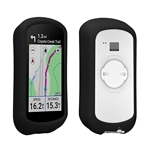 kwmobile Hülle kompatibel mit Garmin Edge Explore 2 - Silikon GPS Fahrrad Case Schutzhülle - in Schwarz