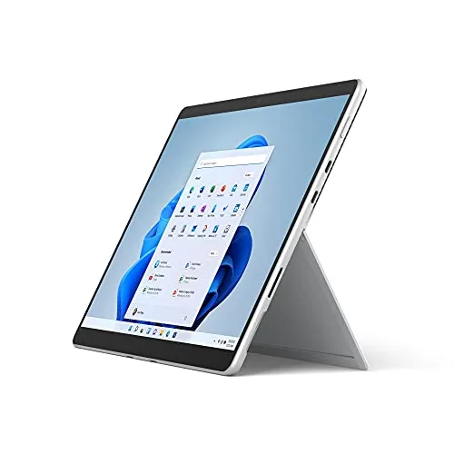 Microsoft Surface Pro 8 Tablet, 16GB RAM - Tablets – Kombiniert Laptop-Leistung mit Tablet-Flexibilität. Hochgeschwindigkeitsverbindungen dank zwei USB-C Thunderbolt 4-Anschlüssen.