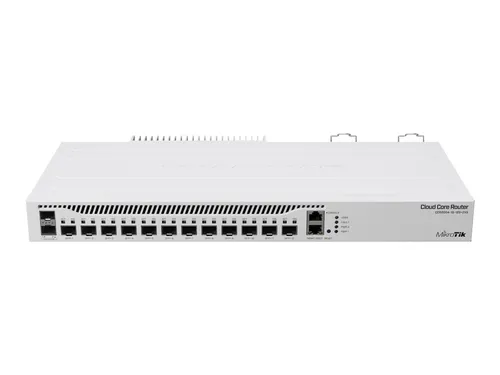 Mikrotik CCR2004-1G-12S+2XS Kabelrouter - DSL-Router mit 12 SFP+ Ports für blitzschnelle Datenübertragung, ideal für leistungsstarke Netzwerklösungen.