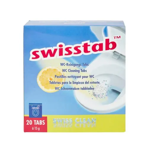 MEDOSAN Swisstabs | WC Tabs | 20 Stück | Vorteilspackung | entkalken | reinigen | hygienische Sauberkeit | Toiletten-Tabs | sprudelnde Hygiene | kinderleichte Anwendung
