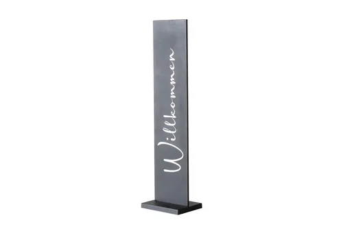 BOLTZE GRUPPE Deko-Schriftzug CARTELLO – Eleganter Metall-Aufsteller in Schwarz - Stylischer Deko-Aufsteller aus pulverbeschichtetem Metall, ideal für drinnen und draußen. Perfekt für besondere Anlässe wie Ostern oder Weihnachten. Maße: H 77 cm, B 20 cm, T 15 cm.
