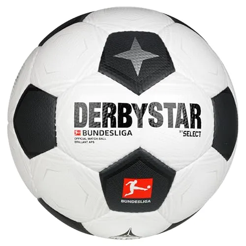 Derbystar Fußball-BL BRILLANT APS CLASSIC v23 - Hochwertiger Spielball - Bälle für Fußballbegeisterte, mit optimalen Spieleigenschaften und langlebigem Design für höchste Ansprüche.