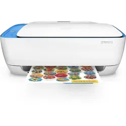 HP DeskJet 3639 Tintenstrahl All-in-One Drucker, 3in1, Blau/Weiß - Vielseitiger All-in-One Drucker für Zuhause und Büro. Drucken, Scannen und Kopieren in hoher Qualität mit WLAN-Funktion für kabelloses Drucken.