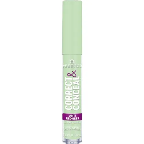 essence CORRECT & CONCEAL Anti-Rötungen Concealer 3.5 ml Nr. 100 - Der essence CORRECT & CONCEAL Concealer ist ideal zur Abdeckung von Rötungen. Mit grüner Farbkorrektur und Aloe Vera sorgt er für ein natürliches Finish und ein angenehmes Tragegefühl. Optimal für jeden Teint!