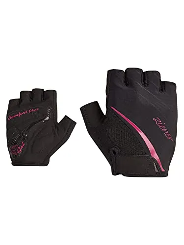 Ziener Damen Carda Fahrrad/Mountainbike/Radsport-Handschuhe | Kurzfinger - atmungsaktiv,dämpfend, Light Plum, 6